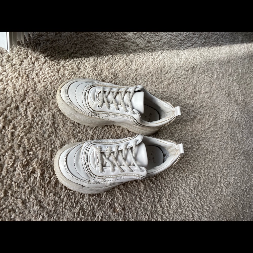 Bershka white chunky sneakers